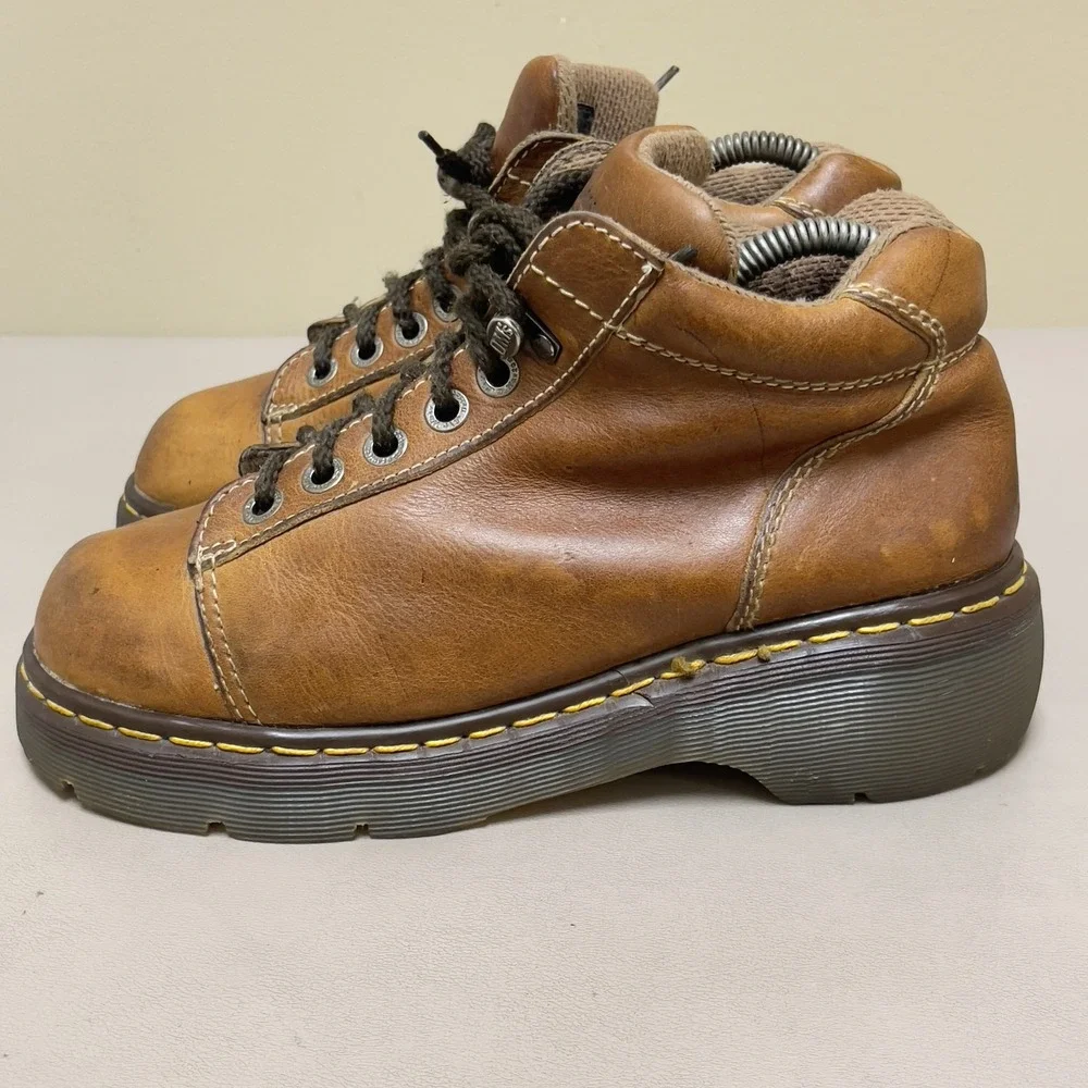 Vintage Dr Martens 8542 Boots Mens Size 7 Made England‎ Leather Shoes Grunge 90s